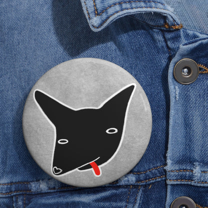 Black Dog Button