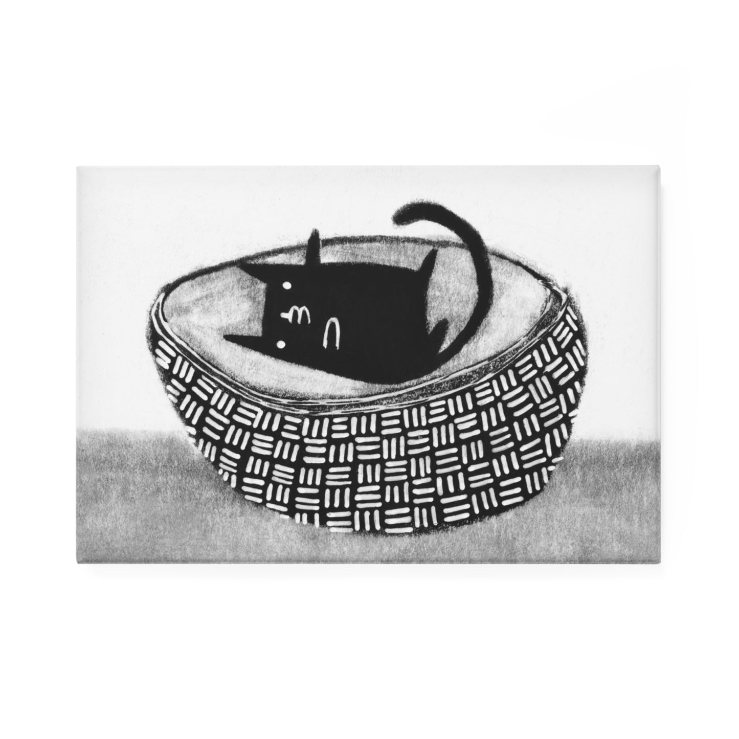 Cat in a Basket Fridge Magnet