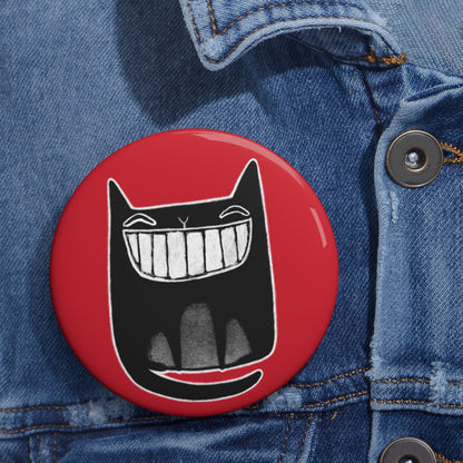 Black Cat Button