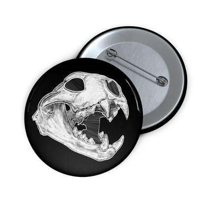 Cat Skull Button