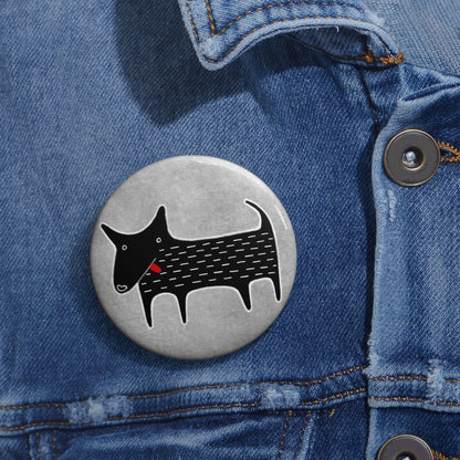 Black Dog Button