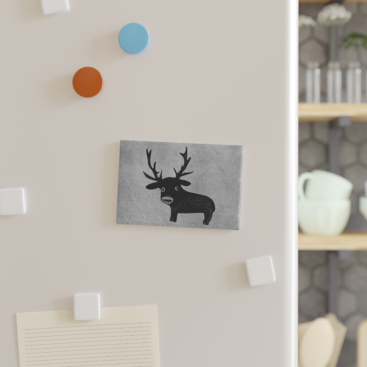Weird Deer Fridge Magnet