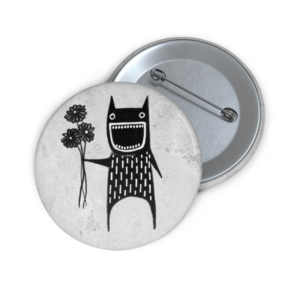 Flower Monster Button