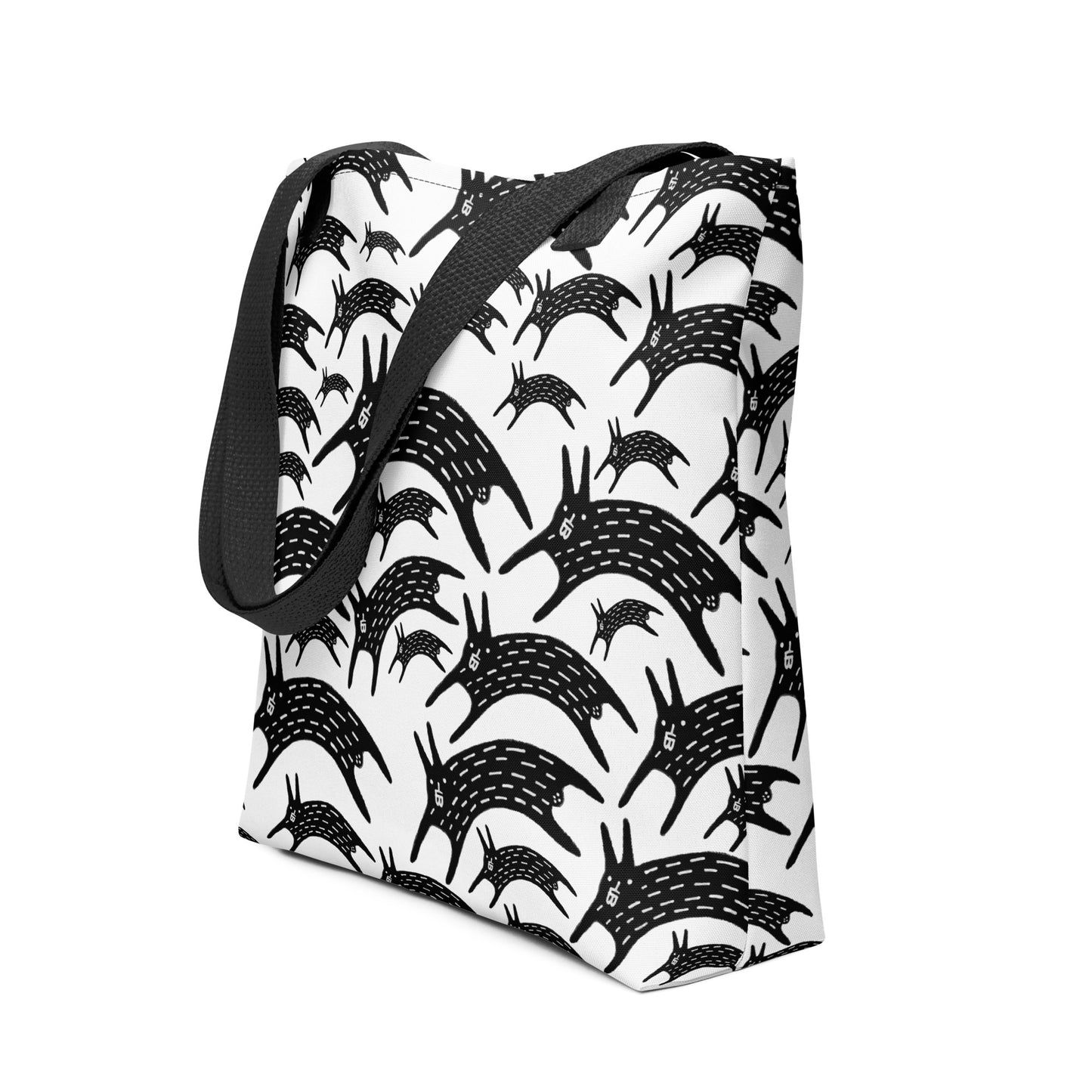 Black Rabbit Animal Tote Bag