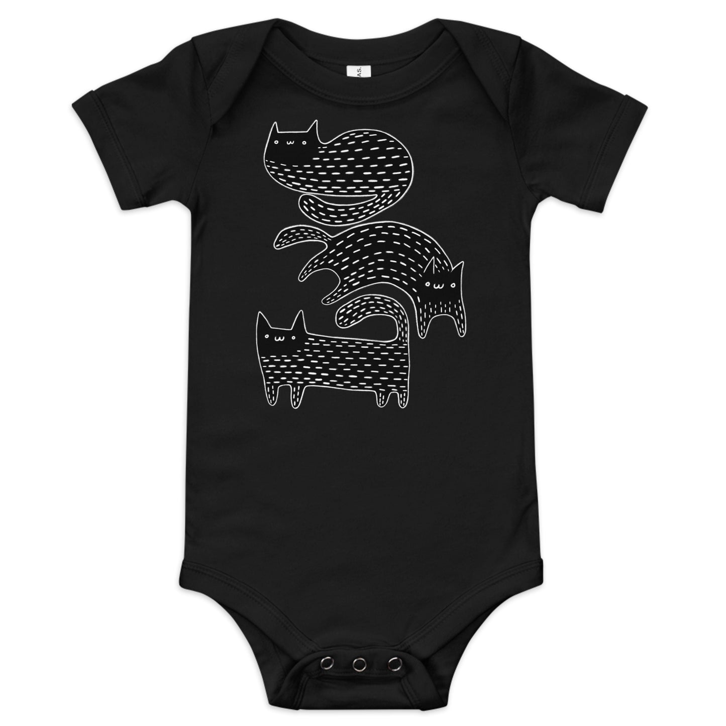 Black Cat Baby Bodysuit