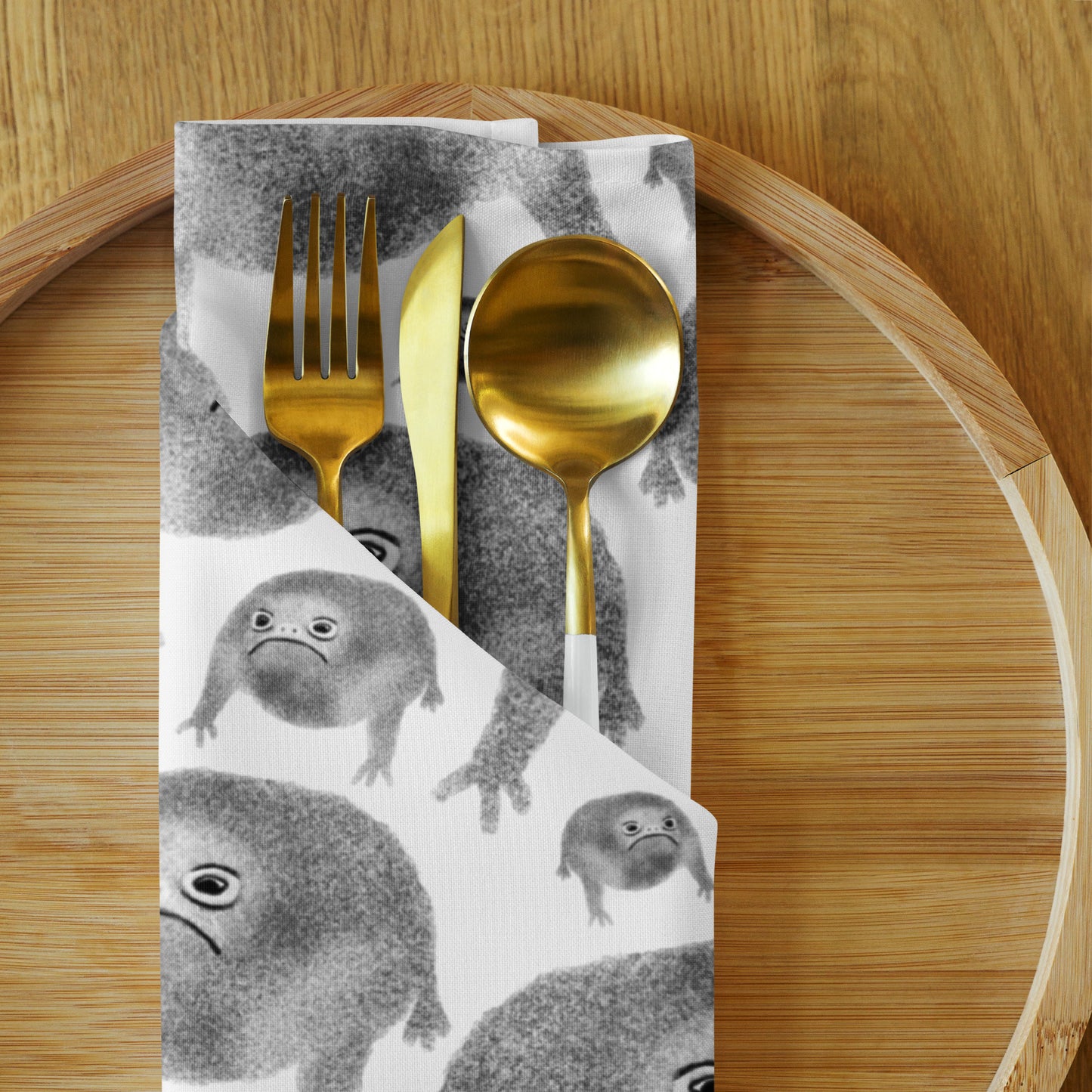 Weird Frog Cloth Napkin Set
