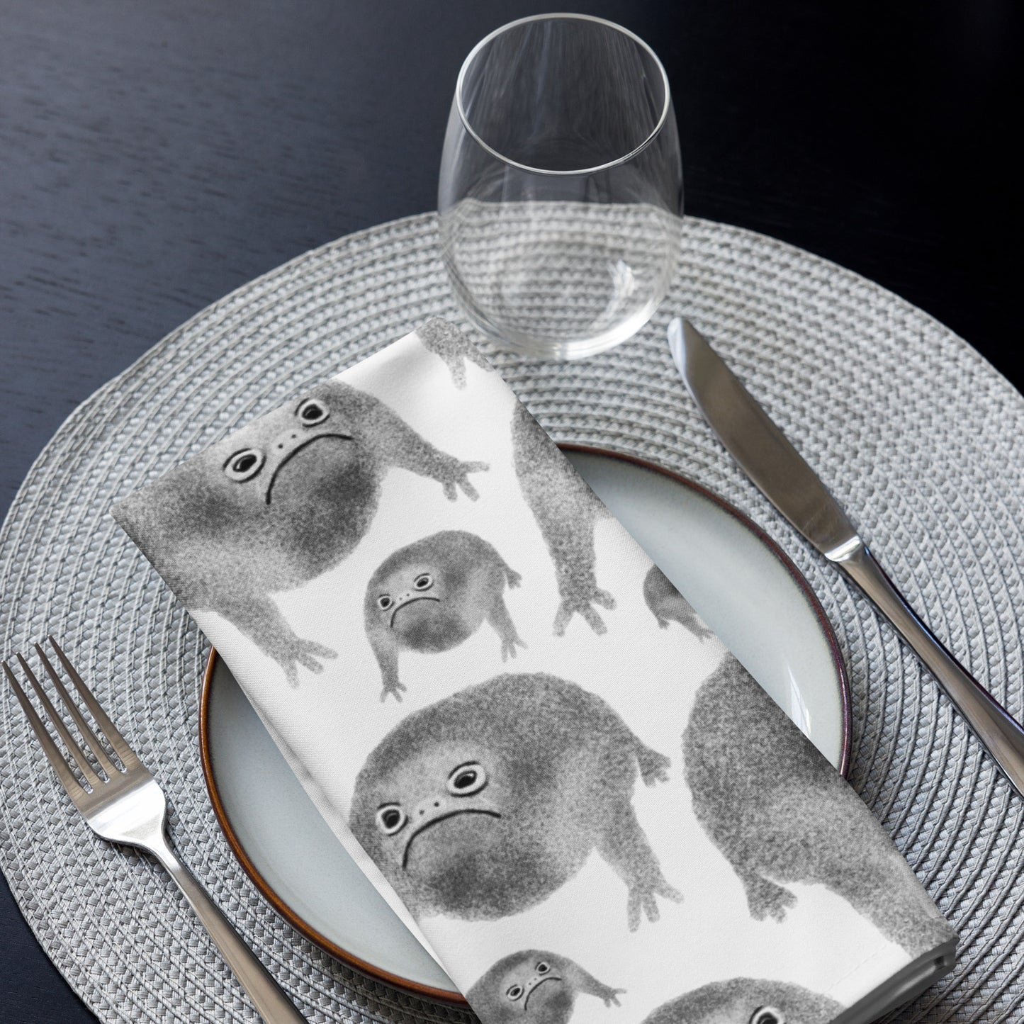Weird Frog Cloth Napkin Set
