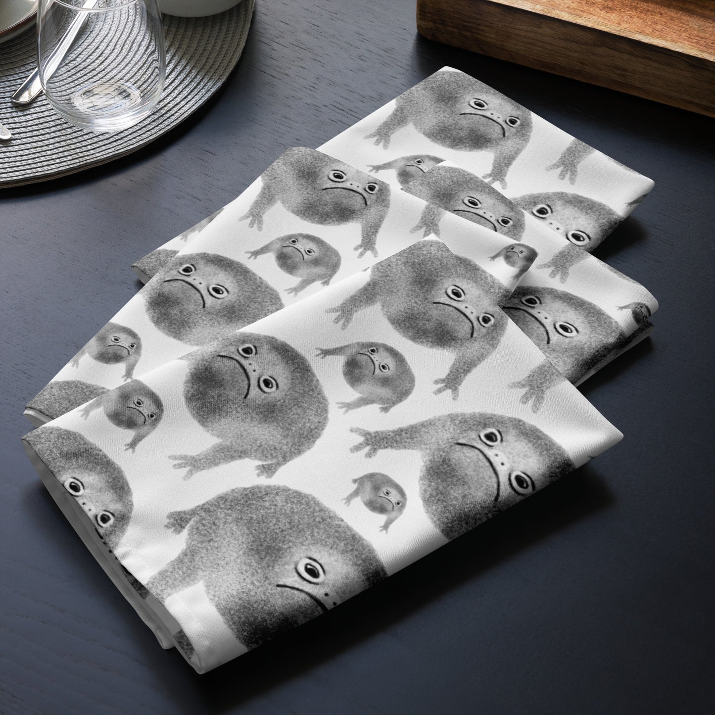 Weird Frog Cloth Napkin Set