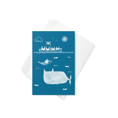 Ocean Sailing Cats Greeting Card