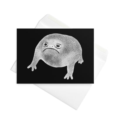 Weird Frog Greeting Card