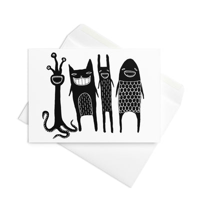 Monsters Greeting Card
