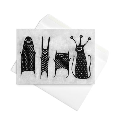 Monsters Greeting Card