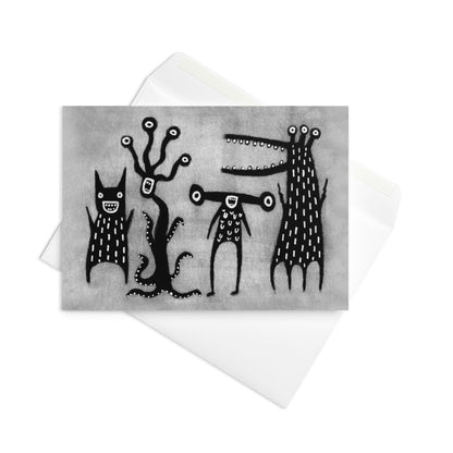 Monsters Greeting Card