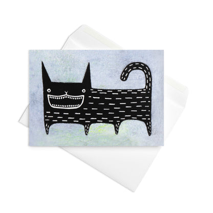Black Cat Greeting Card