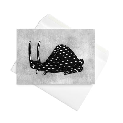 Black Rabbit Greeting Card