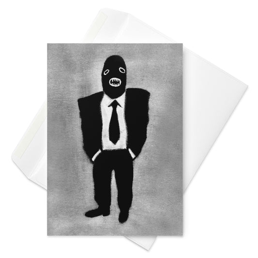 Business Monster Greeting Card