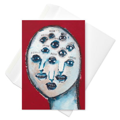 Eyeball Monster Greeting Card