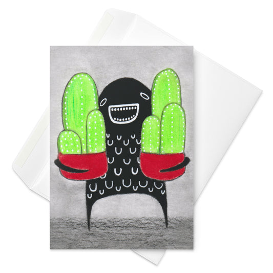 Plant Monster Greeting Card