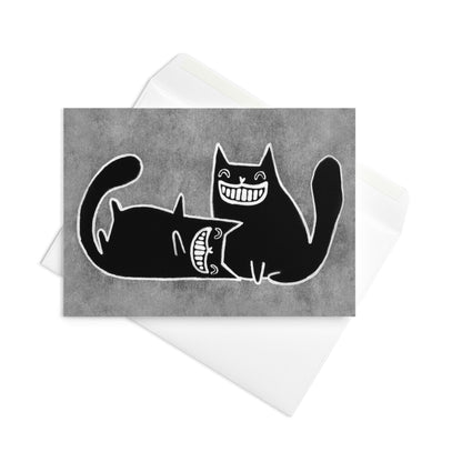 Black Cat Greeting Card