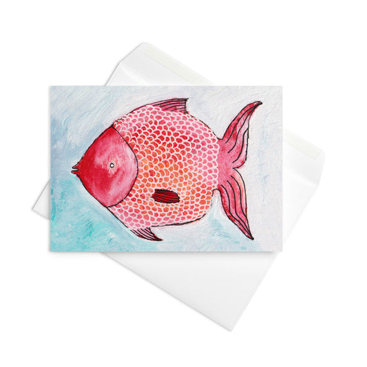 Red Fish Greeting Card