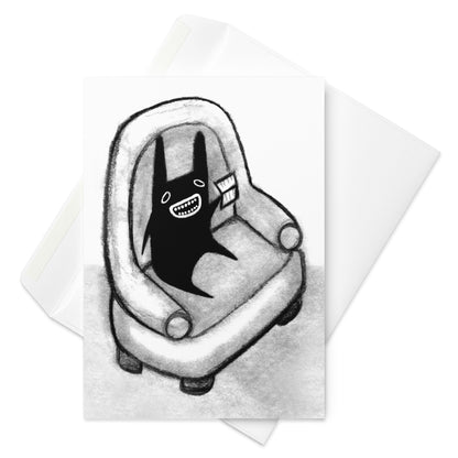 Book Monster Greeting Card