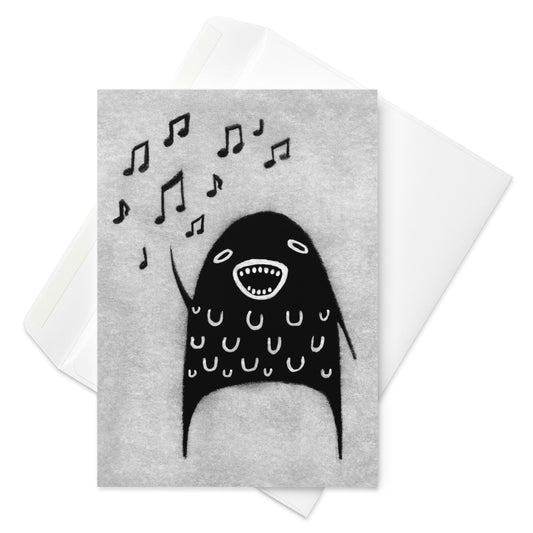 Opera Monster Greeting Card