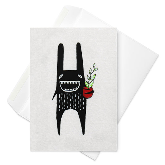 Plant Monster Greeting Card