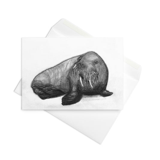Walrus Greeting Card