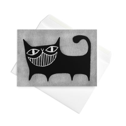 Black Cat Greeting Card