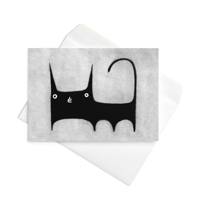 Black Cat Greeting Card