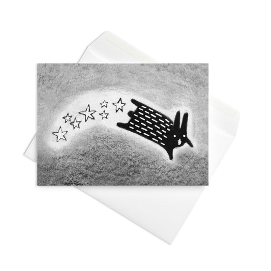 Space Bunny Greeting Card