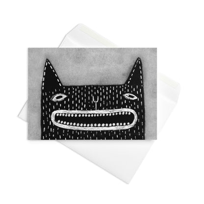Black Cat Greeting Card
