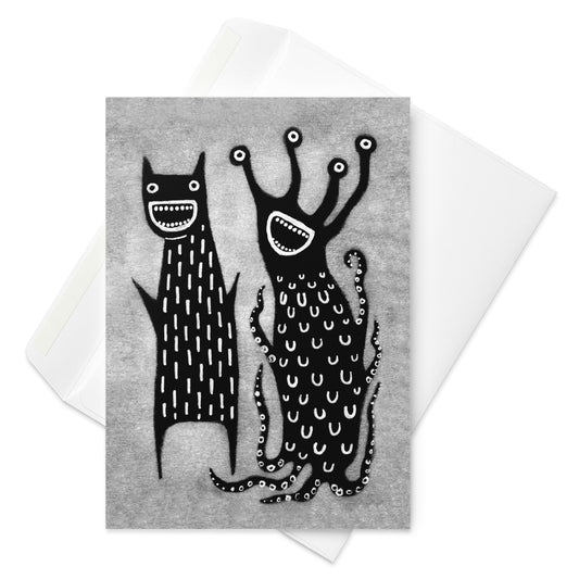 Monsters Greeting Card