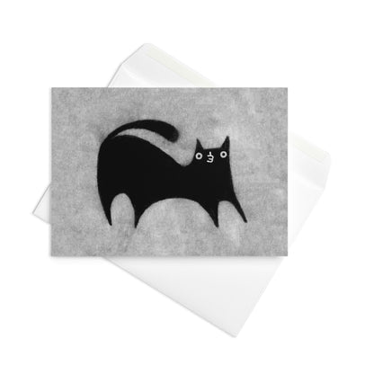 Black Cat Greeting Card