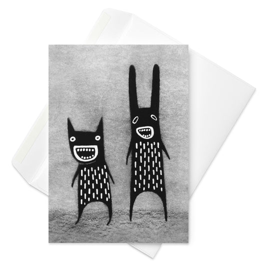 Monsters Greeting Card