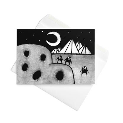 Monster Landscape Greeting Card