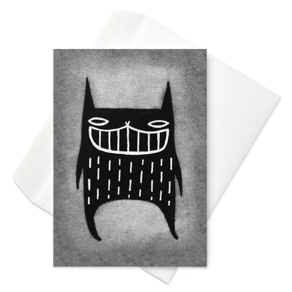 Black Cat Greeting Card
