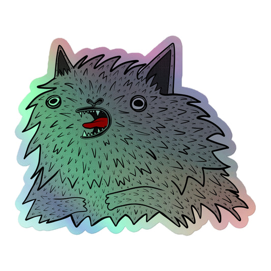 Meow Cat Holographic Sticker