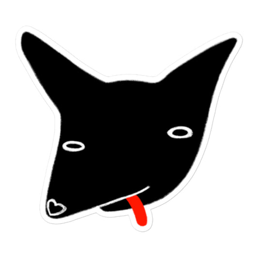 Black Dog Sticker