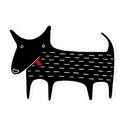 Black Dog Sticker