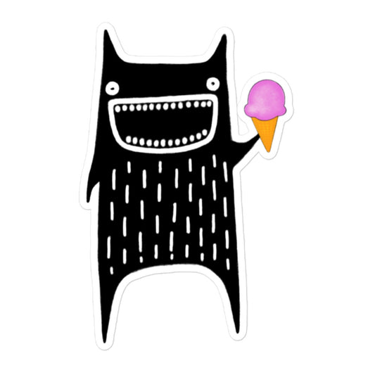 Ice Cream Monster Sticker