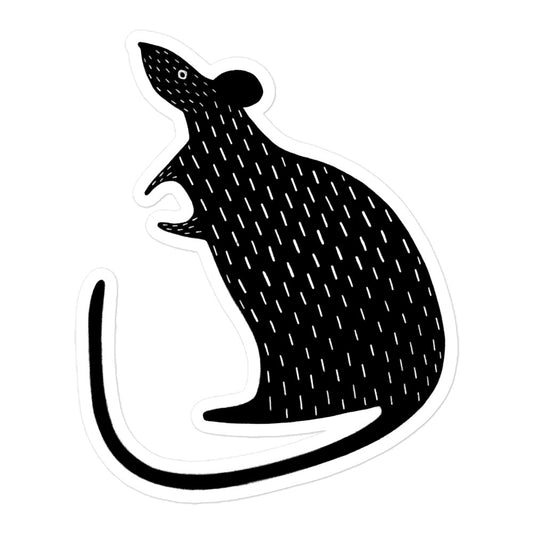 Black Rat Sticker