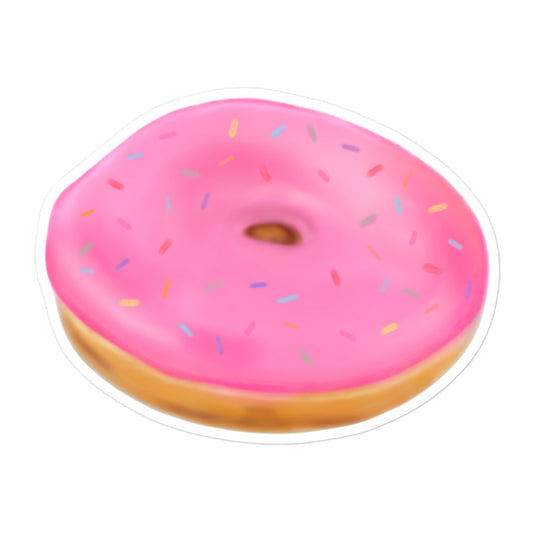 Pink Donut Sticker