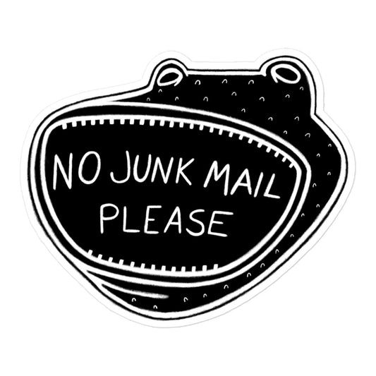 No Junk Mail Sticker