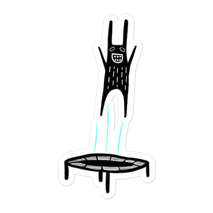 Trampoline Monster Sticker