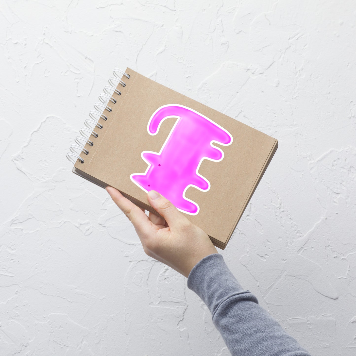 Pink Cat Sticker