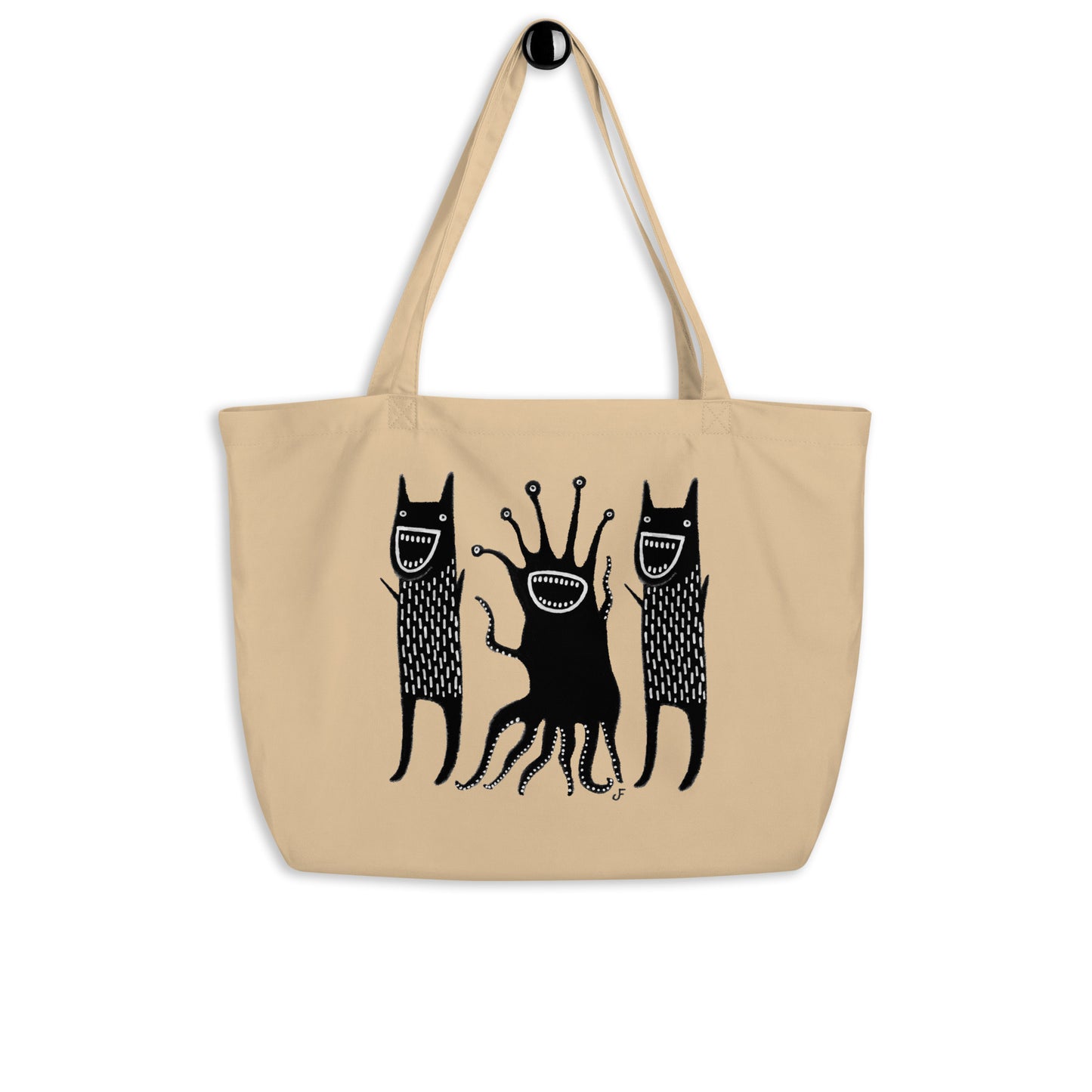 Monsters Tote Bag (Large Cotton Tote Bag)