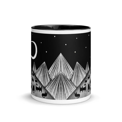 Black Cat Moon Mug