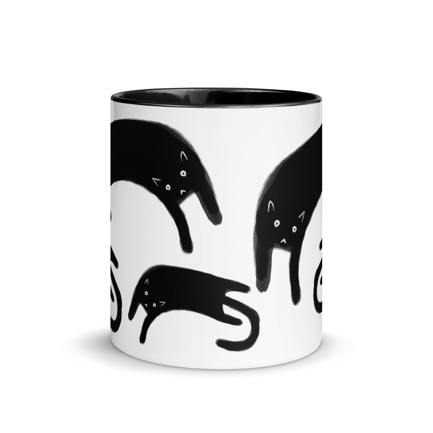 Sprawling Black Cats Mug
