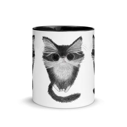 Fluffy Tuxedo Cat Mug